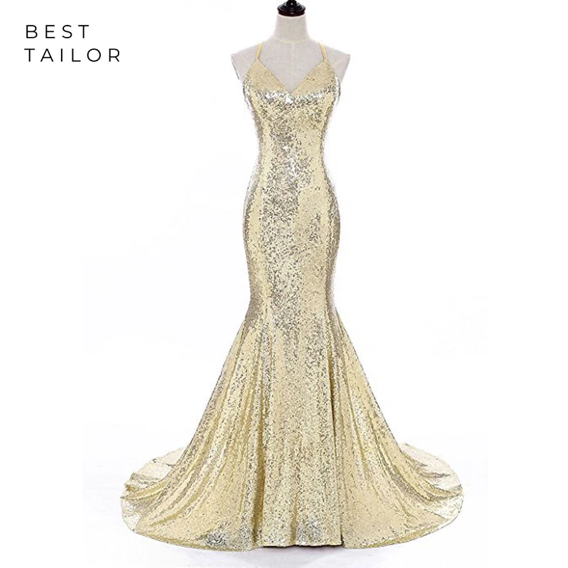 Sequin Prom Dresses 2021 Mermaid X Backless Halter Sexy Party Gowns Gold Sweep vestido de fiesta largos elegantes de gala noche
Sequin Prom Dresses 2021 Mermaid X Backless Halter Sexy Party Gowns Gold Sweep vestido de fiesta largos elegantes de gala noche