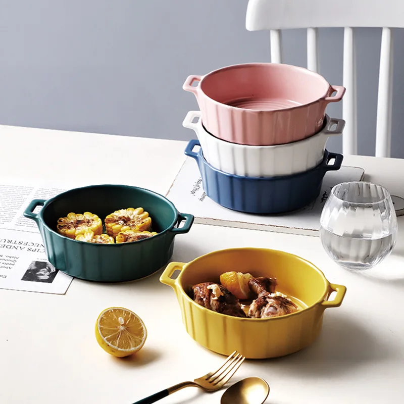 Nordic Oven Baking Bowls Home Cheese Baked Rice Steak Pasta Creative Simple With Binaural Small Soup Bowls Fruit Salad Bowls
Nordic Oven Baking Bowls Home Cheese Baked Rice Steak Pasta Creative Simple With Binaural Small Soup Bowls Fruit Salad Bowls
