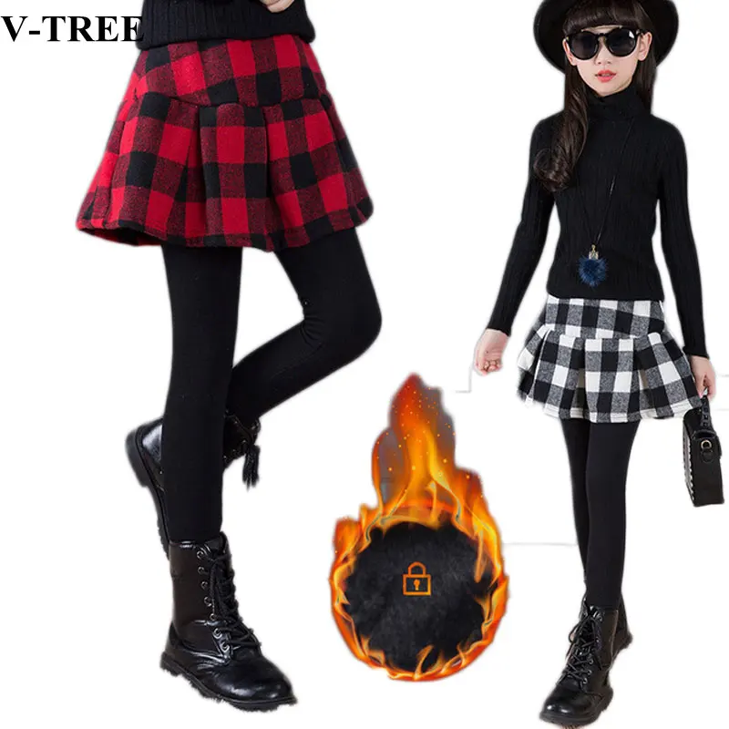 Winter Pants For Girls Plaid Children Pants Skirt Thicken Girls Leggings Warm Kids Trousers Teenager 3-12T Baby Trousers
Winter Pants For Girls Plaid Children Pants Skirt Thicken Girls Leggings Warm Kids Trousers Teenager 3-12T Baby Trousers