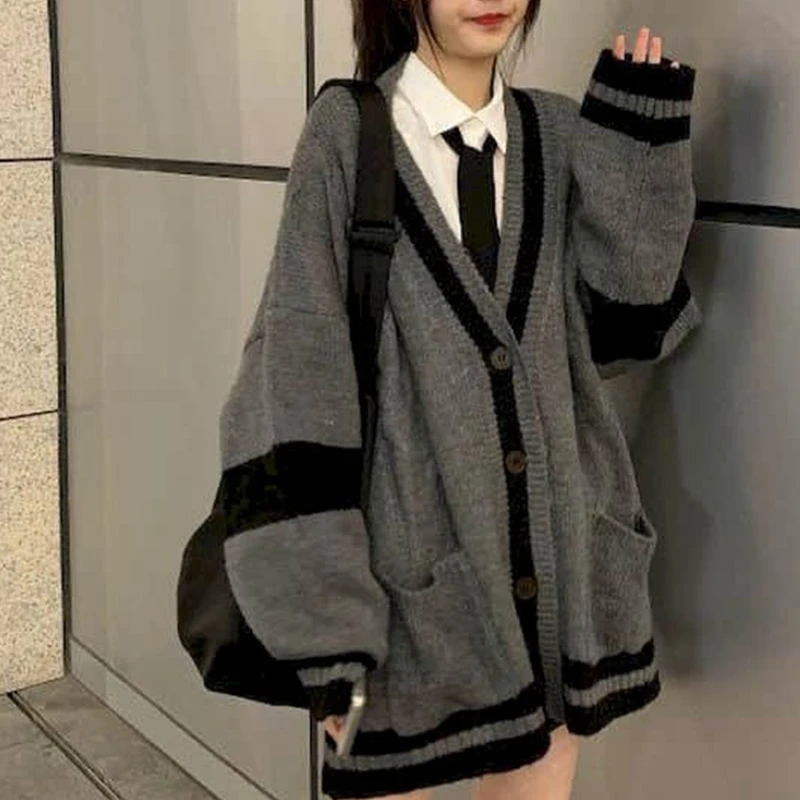 Japanese Preppy Style Girl Youth Knit Cardigan Sweater Vintage Harajuku Ulzzang Causal Autumn Overwear Female Spring Knitwear In
Japanese Preppy Style Girl Youth Knit Cardigan Sweater Vintage Harajuku Ulzzang Causal Autumn Overwear Female Spring Knitwear In