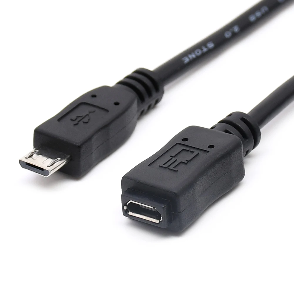 Удлинительный кабель Micro USB 20 см 50 150 5-контактный удлинитель V8 штырь-гнездо OTG для