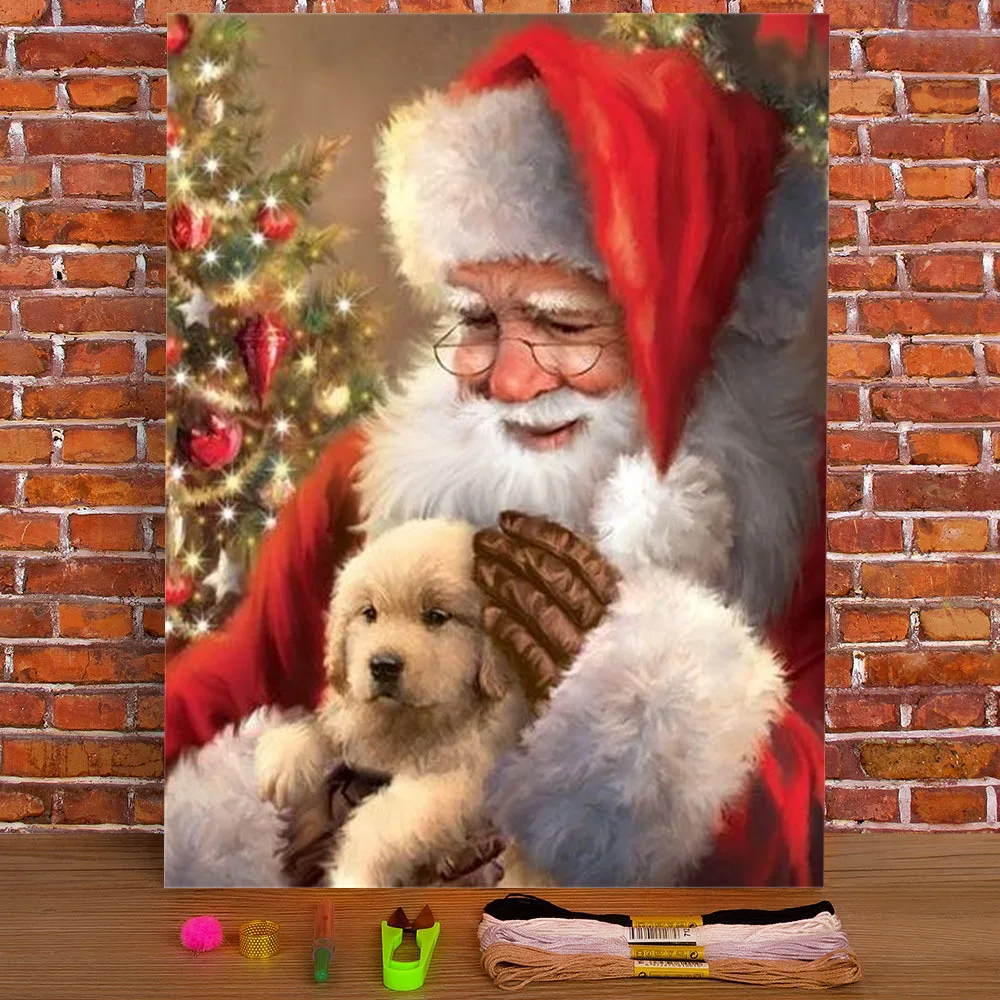 Christmas Santa Claus Pre-Printed 11CT Cross-Stitch Full Kit DIY Embroidery DMC Threads Needlework Handiwork Package
Christmas Santa Claus Pre-Printed 11CT Cross-Stitch Full Kit DIY Embroidery DMC Threads Needlework Handiwork Package