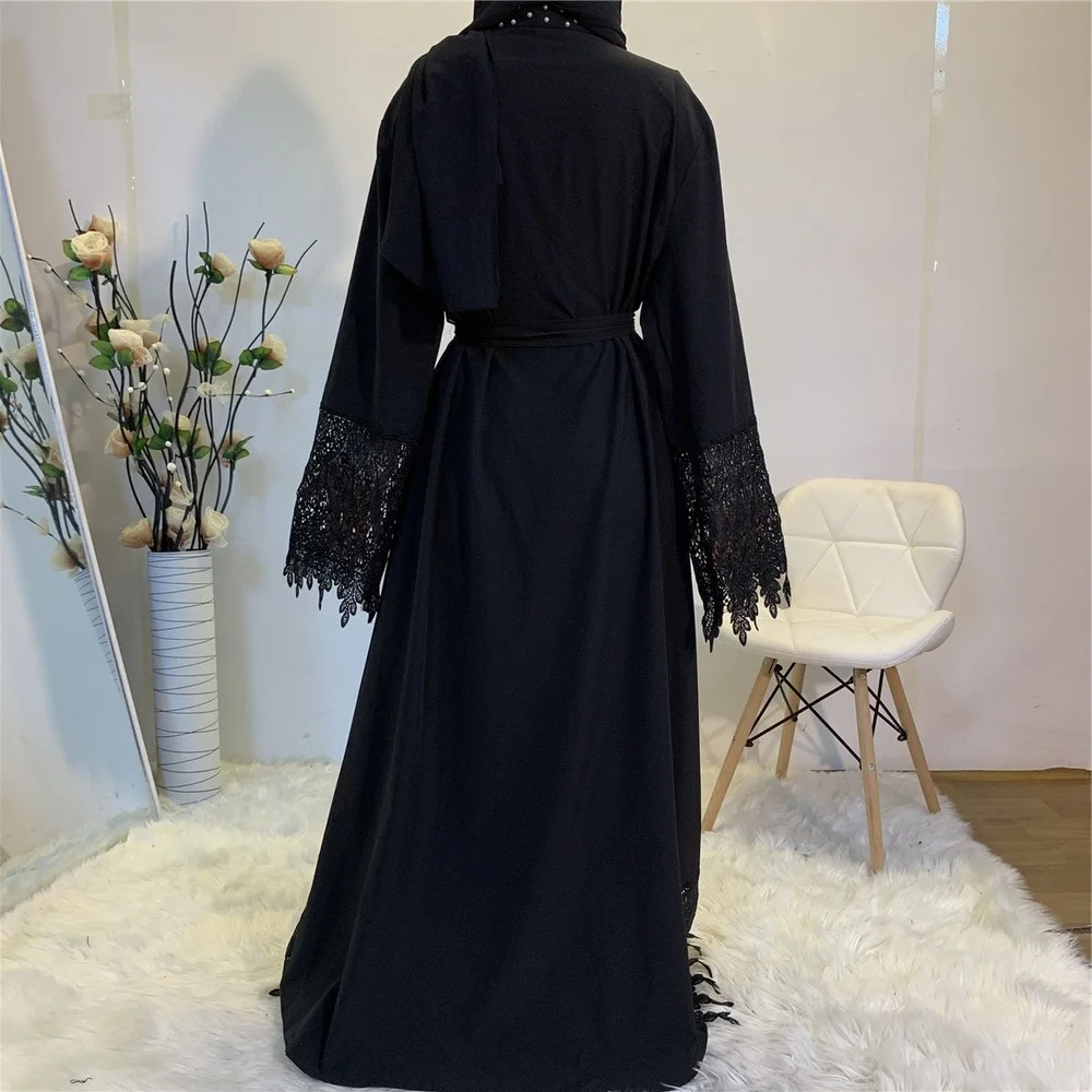 2021 Lace Luxury White Pearls Diamond Open Abaya Dubai Kimono UAE Modest Abayas Muslim Cardigan Hijab Dress Islam Clothing Robe
2021 Lace Luxury White Pearls Diamond Open Abaya Dubai Kimono UAE Modest Abayas Muslim Cardigan Hijab Dress Islam Clothing Robe