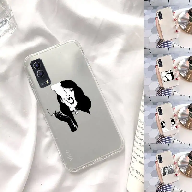 Cool smoking heartbreaker girl Phone Case Transparent For VIVO X 60 50 30 27 23 21 20 9 pro plus S i + Soft TPU Clear bags
Cool smoking heartbreaker girl Phone Case Transparent For VIVO X 60 50 30 27 23 21 20 9 pro plus S i + Soft TPU Clear bags