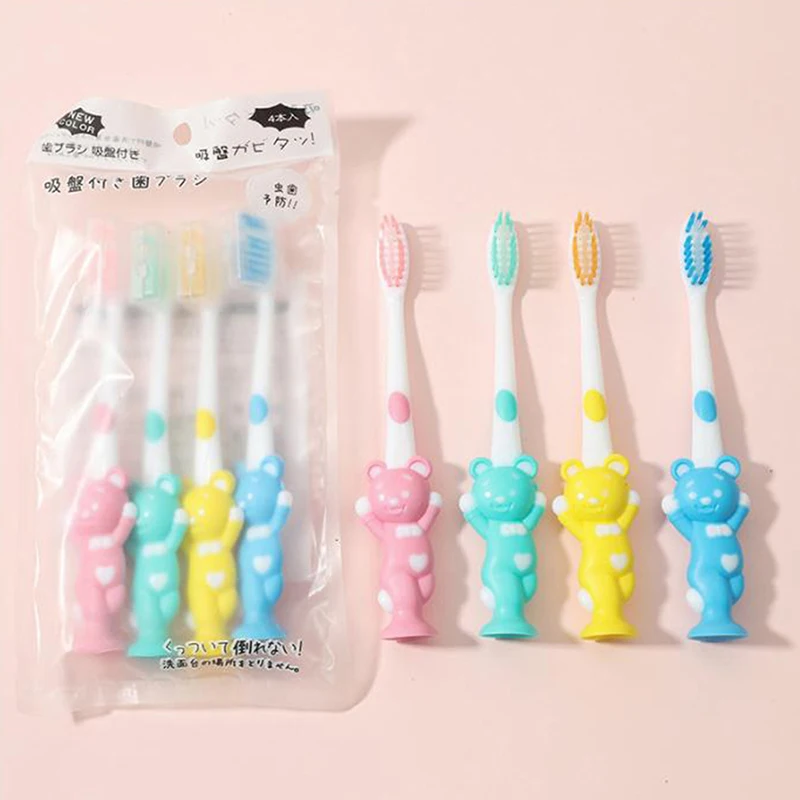 4Pcs/set Cute Cartoon Toothbrush for Children Bamboo Charcoal Short Handle Children's Toothbrush Baby Teeth Care
4Pcs/set Cute Cartoon Toothbrush for Children Bamboo Charcoal Short Handle Children's Toothbrush Baby Teeth Care