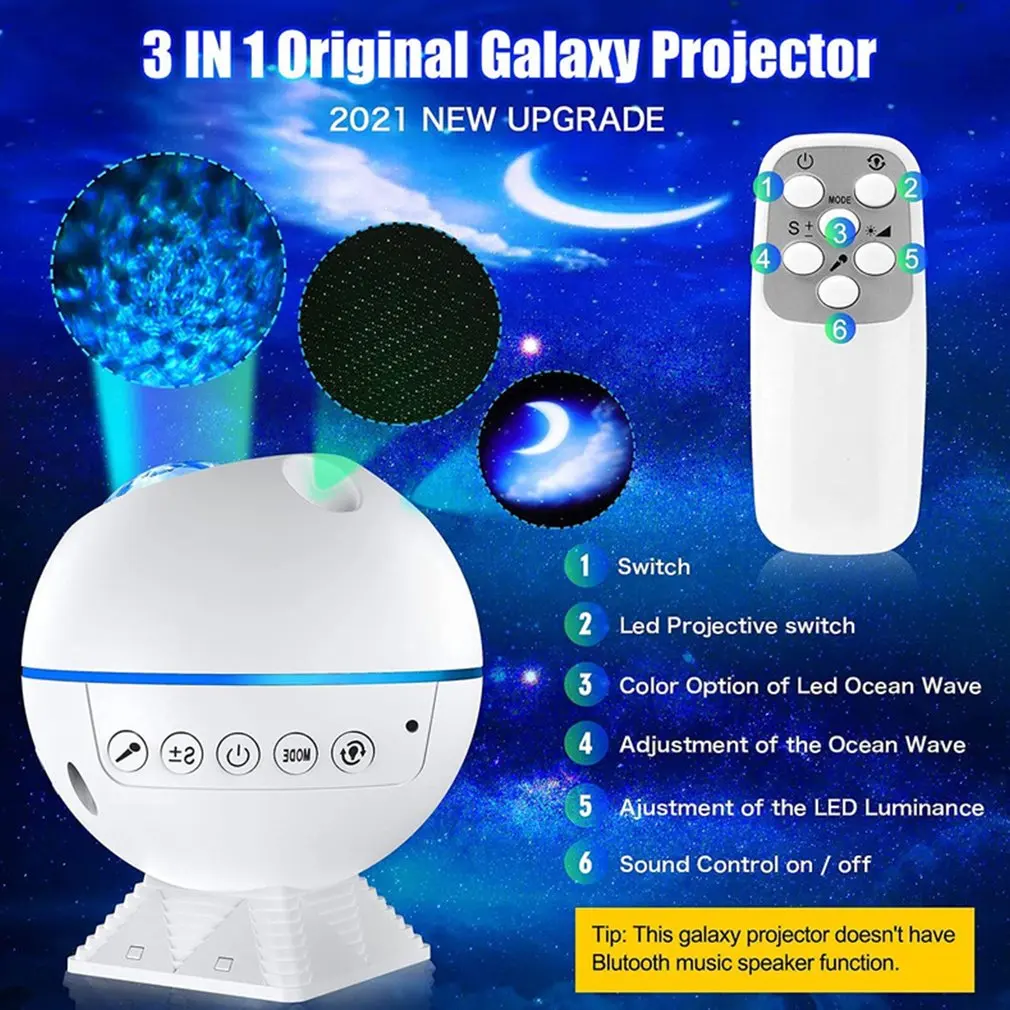Colorful Starry Sky Galaxy Projector Nightlight Child Blueteeth USB Music Player Star Night Light Romantic Projection Lamp Gifts
Colorful Starry Sky Galaxy Projector Nightlight Child Blueteeth USB Music Player Star Night Light Romantic Projection Lamp Gifts