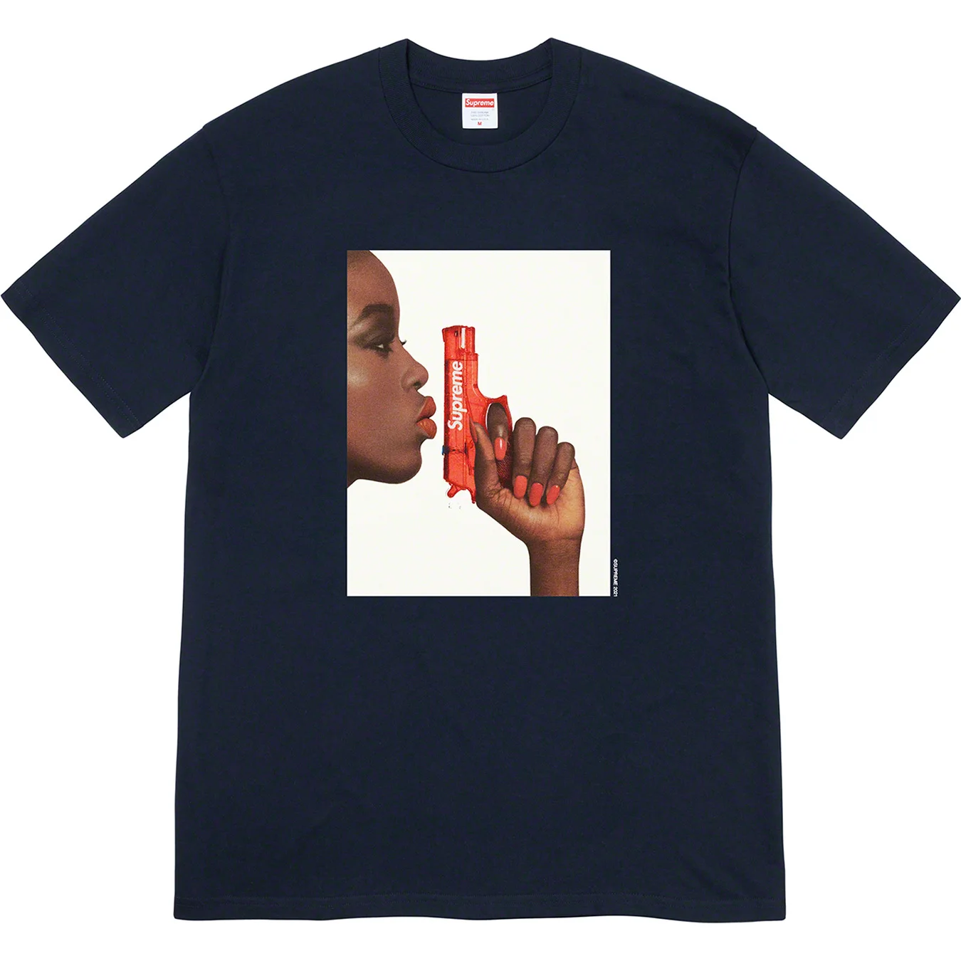 21ss Supreme Pistol Tee Water gun character photo print short-sleeved T-shirt 5 Color
21ss Supreme Pistol Tee Water gun character photo print short-sleeved T-shirt 5 Color
