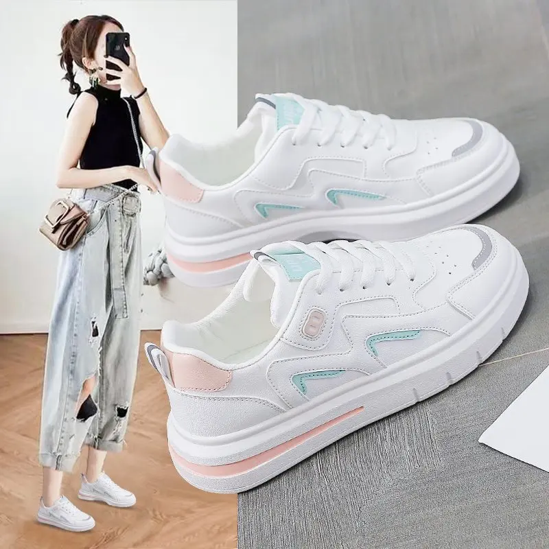 Women Platform Shoes Fashion Sneakers Height Increasing Woman Casual Loafers Comfortable Soft Bottom New Student Skateboarding
Women Platform Shoes Fashion Sneakers Height Increasing Woman Casual Loafers Comfortable Soft Bottom New Student Skateboarding