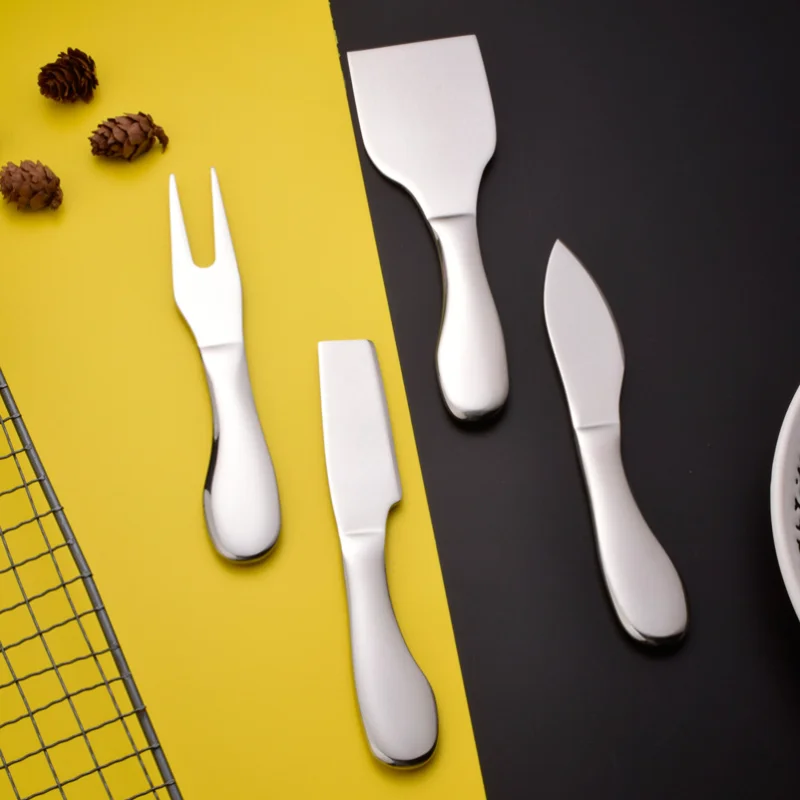 Kitchen Tools Stainless Steel Cheese Knife Four-piece Butter Knife Baking Appliance Cheese Knife Fork Shovel Cheese Knife
Kitchen Tools Stainless Steel Cheese Knife Four-piece Butter Knife Baking Appliance Cheese Knife Fork Shovel Cheese Knife