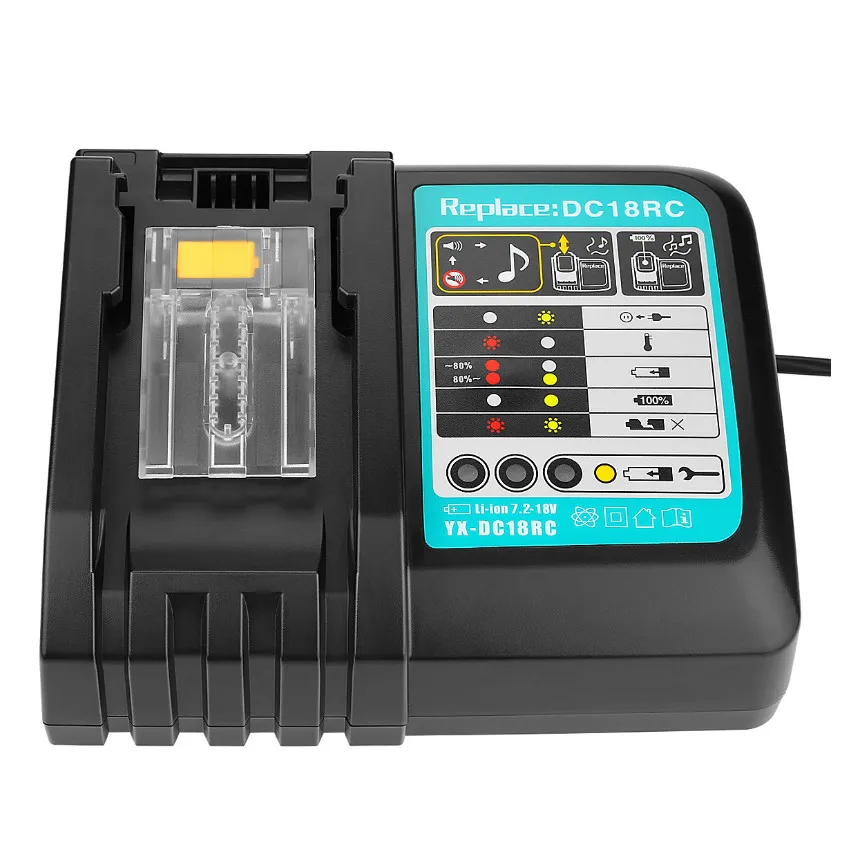NEW DC18RCT Li-ion Battery Charger 3A Charging Current for Makita 14.4V 18V BL1830 Bl1430 DC18RC DC18RA Power tool 1A charger
NEW DC18RCT Li-ion Battery Charger 3A Charging Current for Makita 14.4V 18V BL1830 Bl1430 DC18RC DC18RA Power tool 1A charger