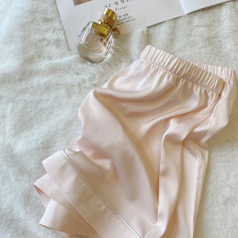 Pyjama Pour Femme Solid Women's Pajamas Summer Pijama Suits with Shorts Home Clothes Loungewear Turn-down Collar Pizama
Pyjama Pour Femme Solid Women's Pajamas Summer Pijama Suits with Shorts Home Clothes Loungewear Turn-down Collar Pizama