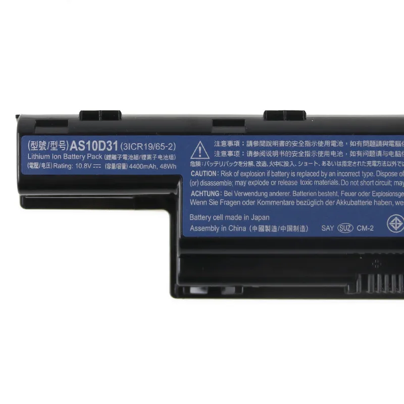 New AS10D31 10.8V 48Wh 4400mAh battery for ACER D81/D41/D51 4743G 4752g 4738g Laptop
New AS10D31 10.8V 48Wh 4400mAh battery for ACER D81/D41/D51 4743G 4752g 4738g Laptop
