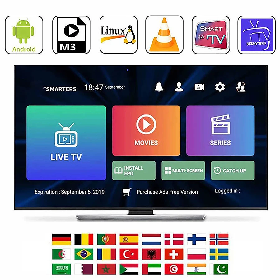 Smarters Player World TV Very Stable XXX Europe TV For IOS Android Smart TV Germany Arabic Chile ltaly UK USA Test HOT Sales
Smarters Player World TV Very Stable XXX Europe TV For IOS Android Smart TV Germany Arabic Chile ltaly UK USA Test HOT Sales