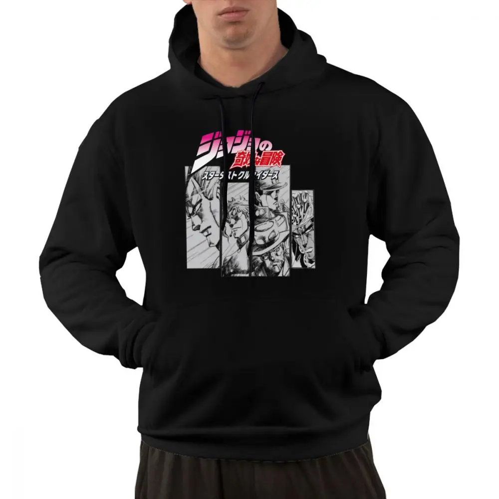 Jojo's Bizarre Adventure Pullover Hoodie Men Winter Manga Jotaro Cotton Hooded Sweatshirt Loose Fit Hip Hop Velvet Apparel
Jojo's Bizarre Adventure Pullover Hoodie Men Winter Manga Jotaro Cotton Hooded Sweatshirt Loose Fit Hip Hop Velvet Apparel
