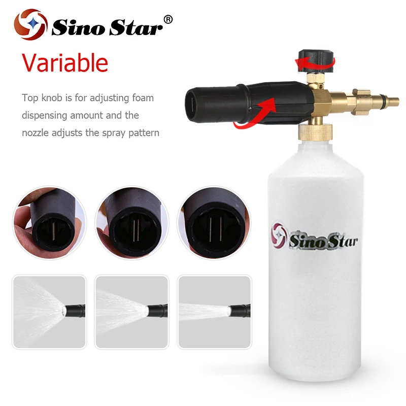 Car Washer Snow Foam Generator Lance With Different Kinds Male Thread Adaptors Soap Gun Washer With Adjustable Nozzle Sprayer
Car Washer Snow Foam Generator Lance With Different Kinds Male Thread Adaptors Soap Gun Washer With Adjustable Nozzle Sprayer