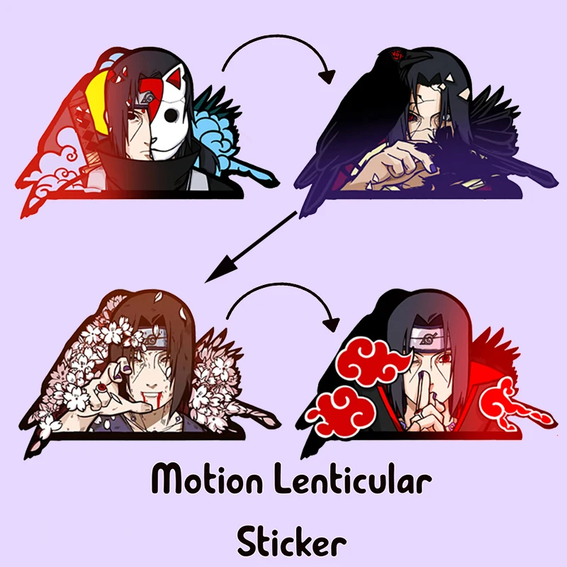 Itachi Motion Lenticular Sticker Waterproof Anime Peerker Decals for Cars,Laptop, Refrigerator, Etc
Itachi Motion Lenticular Sticker Waterproof Anime Peerker Decals for Cars,Laptop, Refrigerator, Etc