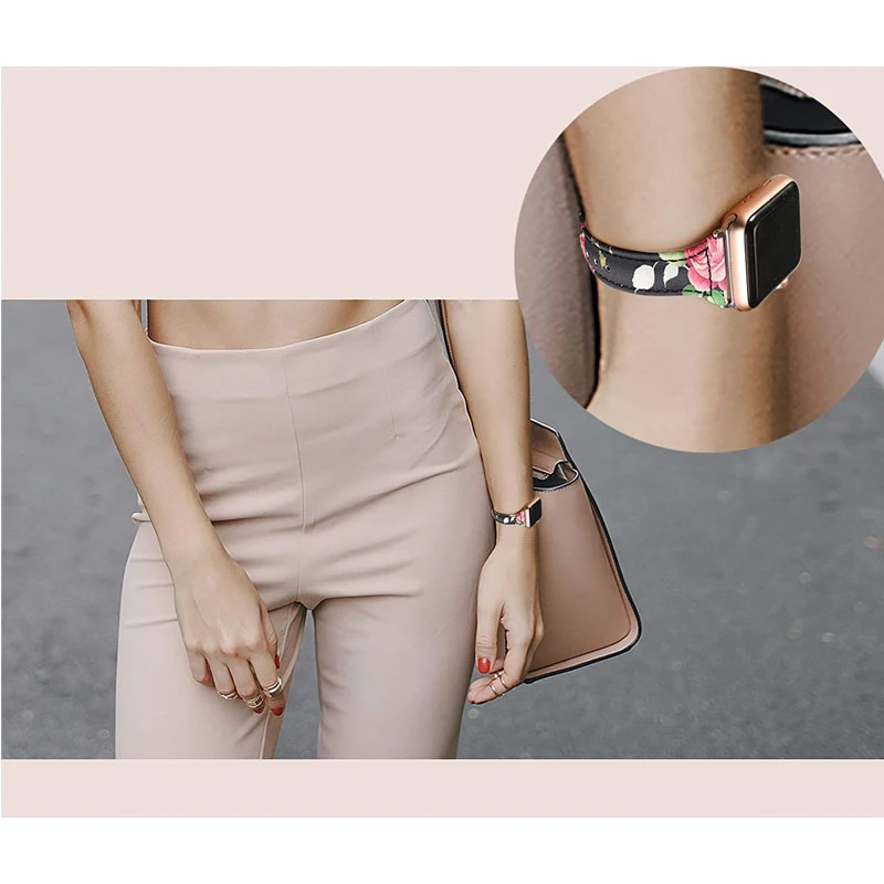 Leather strap for Apple watch SE Series 6 band 40mm 44mm Slim leather watch bracelet Band for apple watch 38mm 42mm wrist strap
Leather strap for Apple watch SE Series 6 band 40mm 44mm Slim leather watch bracelet Band for apple watch 38mm 42mm wrist strap