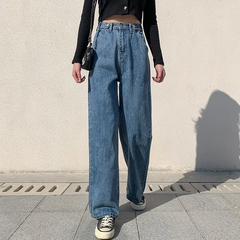 2020 fashion jeans woman's high waist clothes wide leg denim clothing blue streetwear retro quality Harajuku straight leg pants
2020 fashion jeans woman's high waist clothes wide leg denim clothing blue streetwear retro quality Harajuku straight leg pants