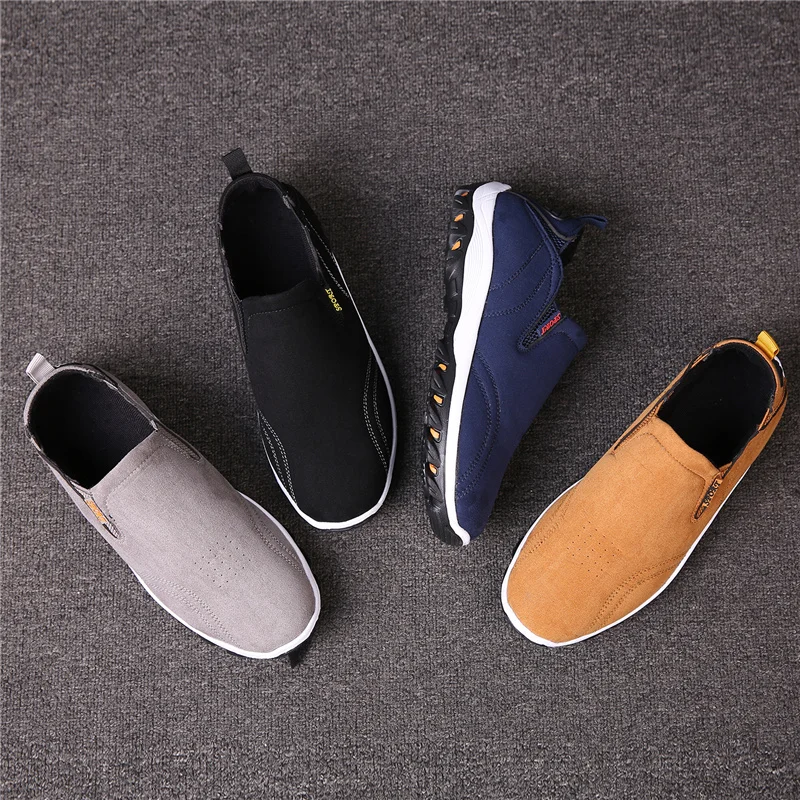 Men's Leather Loafers Classic Cow Suede Retro Style Casual Loafers Outdoor Hiking Non-Slip Breathable Comfortable Slip-On Shoes
Men's Leather Loafers Classic Cow Suede Retro Style Casual Loafers Outdoor Hiking Non-Slip Breathable Comfortable Slip-On Shoes