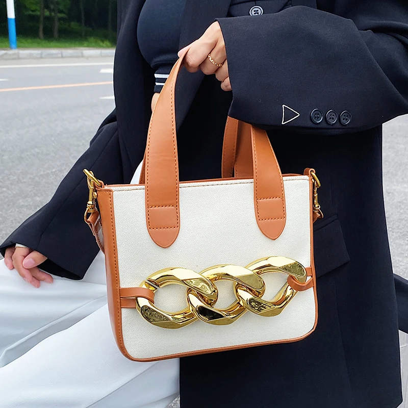 Contrast color Small Tote bag 2021 Summer New High-quality Canvas Women's Designer Handbag Luxury brand Shoulder Messenger Bag
Contrast color Small Tote bag 2021 Summer New High-quality Canvas Women's Designer Handbag Luxury brand Shoulder Messenger Bag
