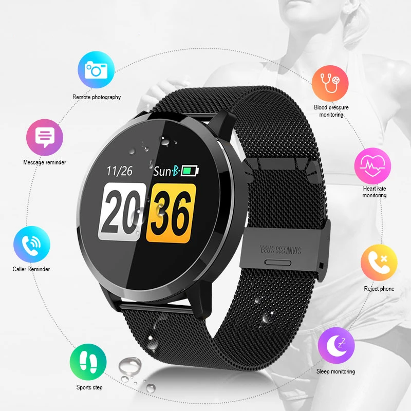 IP68 Waterproof Smart Watch Women Lovely Bracelet Heart Rate Monitor Sleep Monitoring Smartwatch Connect IOS Android band
IP68 Waterproof Smart Watch Women Lovely Bracelet Heart Rate Monitor Sleep Monitoring Smartwatch Connect IOS Android band