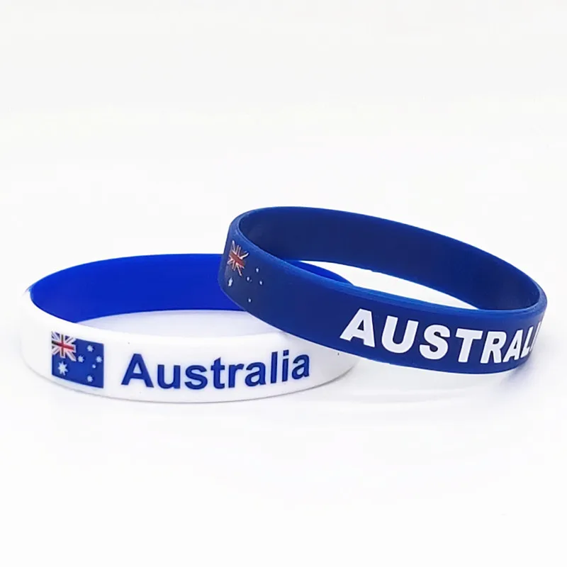 1 шт. Австралийский флаг мужской и женский браслет мотивирующий силиконовый