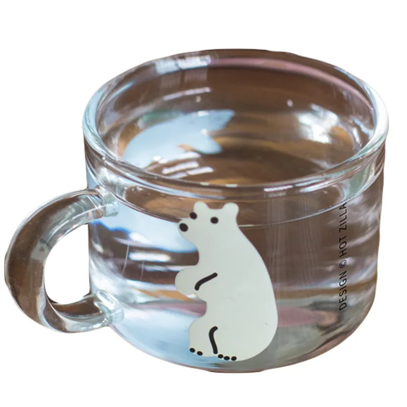 Korean Version of The Glass Cup Cartoon Mini Bear Cute Cup Transparent Glass Cup Coffee Cup Yogurt Cup Office Tea Set Tea Cup
Korean Version of The Glass Cup Cartoon Mini Bear Cute Cup Transparent Glass Cup Coffee Cup Yogurt Cup Office Tea Set Tea Cup