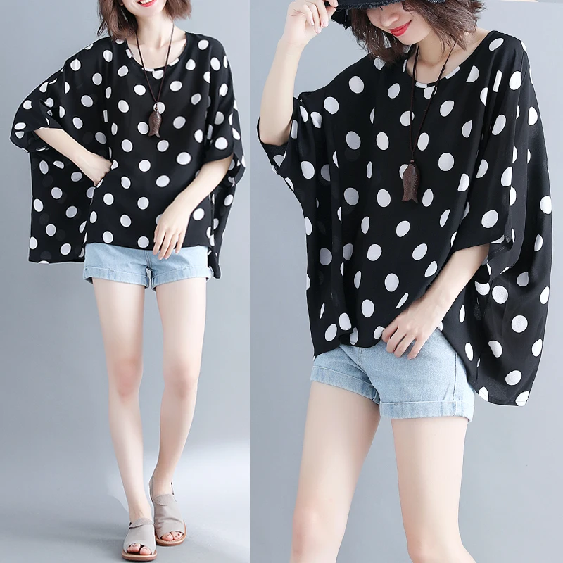 Real Shot Spot Summer Fat MM Loose Large Size Short-Sleeved T-Shirt Top
Real Shot Spot Summer Fat MM Loose Large Size Short-Sleeved T-Shirt Top