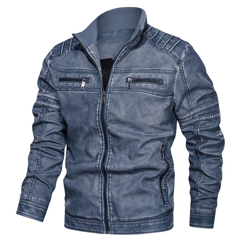 Winter Men's Plus Velvet PU Bomber Jacket Oversize Windbreaker Male Stand Collar Washed Vintage Motorcycle Leather Jackets Coats
Winter Men's Plus Velvet PU Bomber Jacket Oversize Windbreaker Male Stand Collar Washed Vintage Motorcycle Leather Jackets Coats