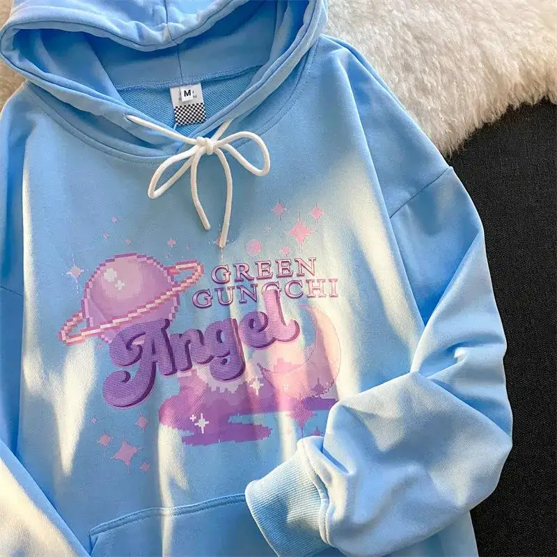 Punk Goth Streetwear Planet Angel Print Hoodies Sweatshirt Clothes for Teens 2021 Winter Harajuku Japan Fashion Long Sleeve Tops
Punk Goth Streetwear Planet Angel Print Hoodies Sweatshirt Clothes for Teens 2021 Winter Harajuku Japan Fashion Long Sleeve Tops