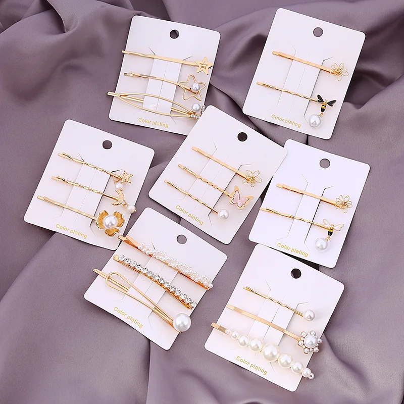 1set Geometric Metal Hairpins Imitiation Pearl Butterfly Bee Hair Shape Hair Clips Hair Accessories For Women Girls Invisible
1set Geometric Metal Hairpins Imitiation Pearl Butterfly Bee Hair Shape Hair Clips Hair Accessories For Women Girls Invisible