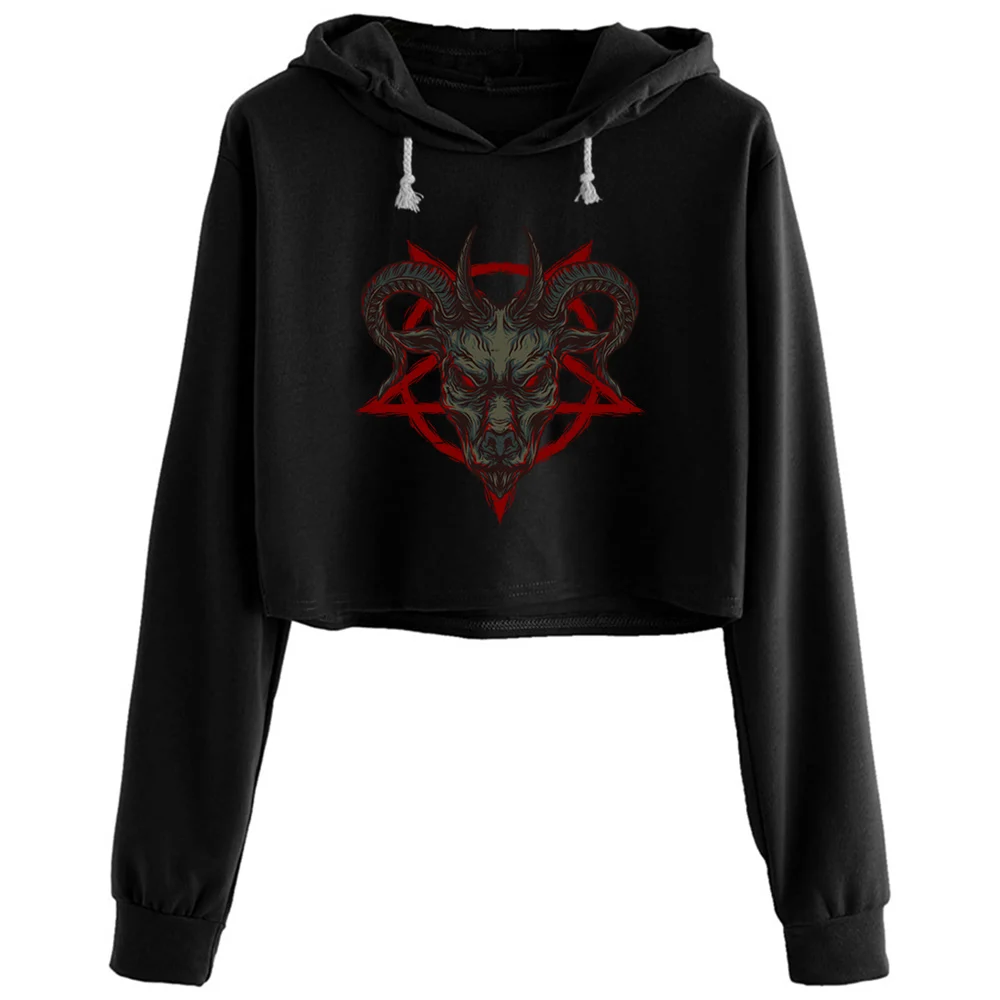 Кроп-толстовки с пентаграммой для женщин Корейский Y2k Kawaii Goth пуловер для девочек
Кроп-толстовки с пентаграммой для женщин Корейский Y2k Kawaii Goth пуловер для девочек