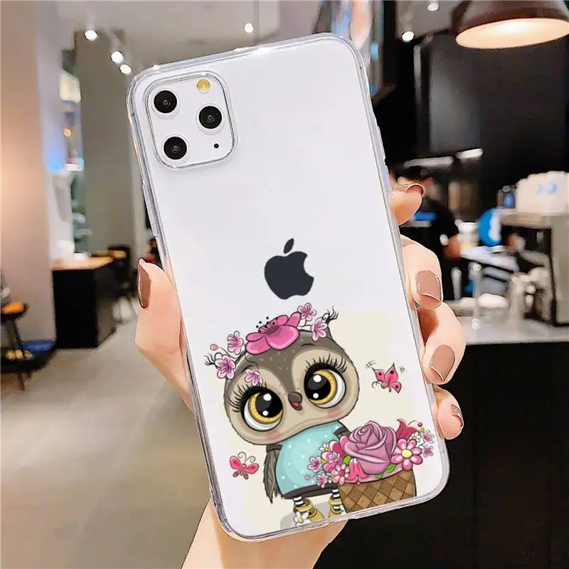 Cute Owl Black Phone Case Transparent soft For iphone 5 5s 5c se 6 6s 7 8 11 12 plus mini x xs xr pro max
Cute Owl Black Phone Case Transparent soft For iphone 5 5s 5c se 6 6s 7 8 11 12 plus mini x xs xr pro max