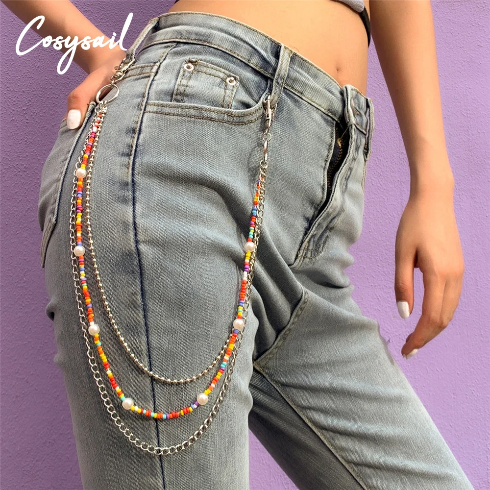 Cosysail Bohemian Beaded Three Layer Belt Key Chain for Women Punk Waist Pants Chain Jeans Long Metal Belt Accessories 2021
Cosysail Bohemian Beaded Three Layer Belt Key Chain for Women Punk Waist Pants Chain Jeans Long Metal Belt Accessories 2021