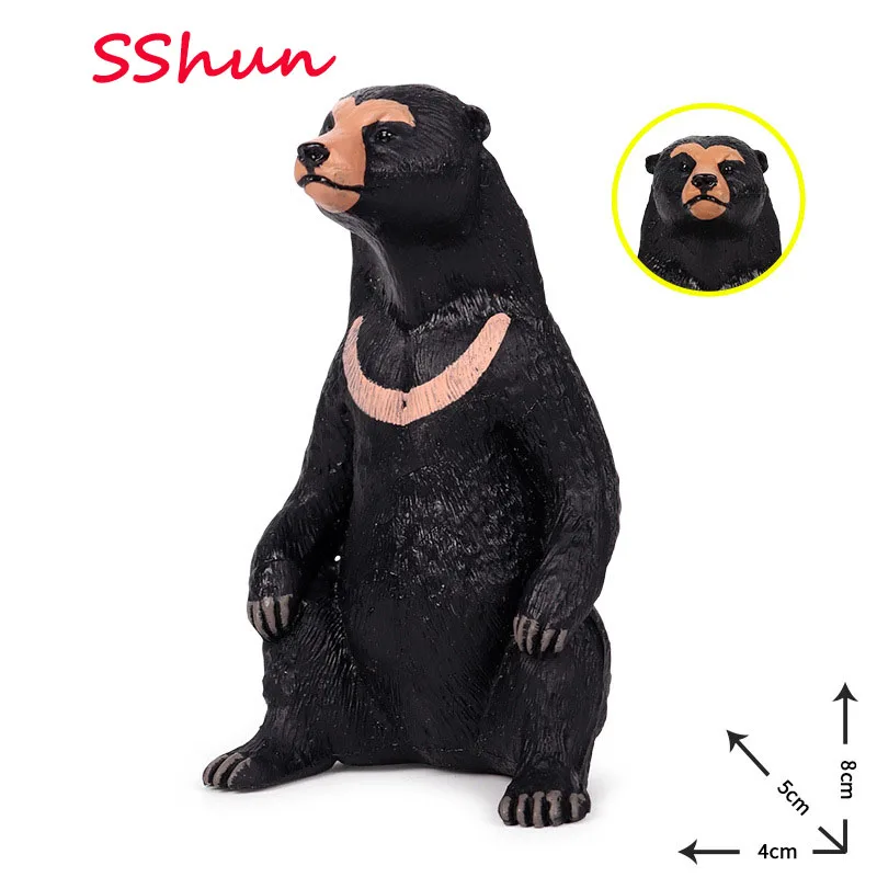 Children's simulation wild animal world toy model polar bear panda dog brown bear sun bear black bear model
Children's simulation wild animal world toy model polar bear panda dog brown bear sun bear black bear model