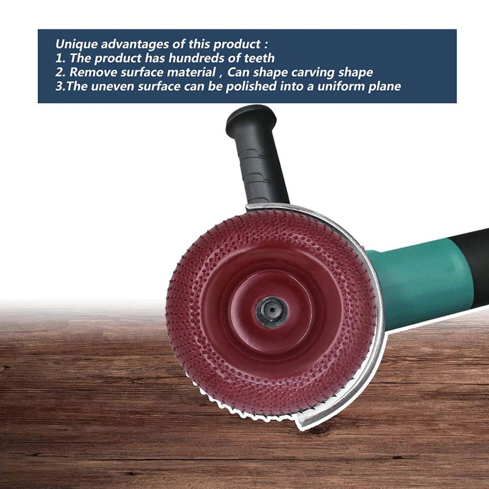 Grinder Wheel Disc 4 Inch Wood Shaping Wheel Wood Grinding Shaping Disk For Angle Grinders With 5/8" Arbor Wood Abrasive Tool
Grinder Wheel Disc 4 Inch Wood Shaping Wheel Wood Grinding Shaping Disk For Angle Grinders With 5/8" Arbor Wood Abrasive Tool