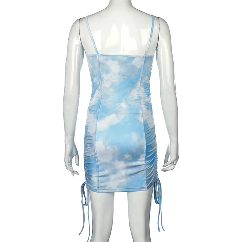 Fashion Sexy Tie Dye Mini Dress Women Spaghetti Strap Sleeveless Dresses Summer Streetwear Female Slim Clubwear Party Dresses
Fashion Sexy Tie Dye Mini Dress Women Spaghetti Strap Sleeveless Dresses Summer Streetwear Female Slim Clubwear Party Dresses