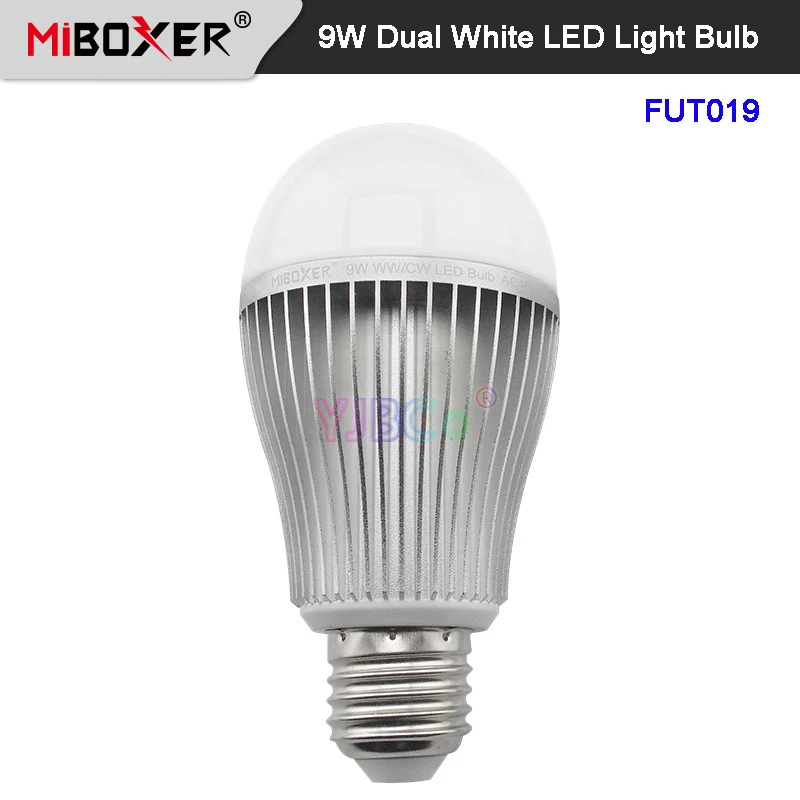 Miboxer FUT019 Dual White 9W E27 LED Light Bulb AC110 220V 2.4G WiFi remote control Smart indoor lamp
Miboxer FUT019 Dual White 9W E27 LED Light Bulb AC110 220V 2.4G WiFi remote control Smart indoor lamp