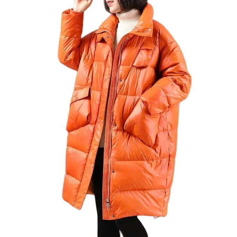 2021 New Womens Korean 90% White Duck Down Outerwear Loose Long Down Jacket Winter Clothes Cold Warm Parka Overcoat Abrigo Mujer
2021 New Womens Korean 90% White Duck Down Outerwear Loose Long Down Jacket Winter Clothes Cold Warm Parka Overcoat Abrigo Mujer