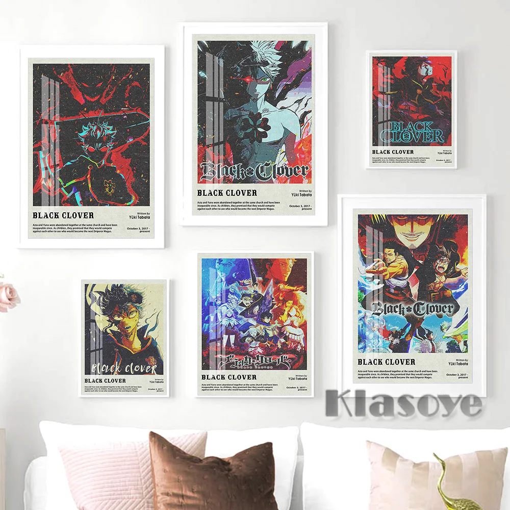 Black Clover Japanese Anime Role Poster Manga Character Print Art Canvas Painting Kids Room Wall Stickers Home Decor Fans Gift
Black Clover Japanese Anime Role Poster Manga Character Print Art Canvas Painting Kids Room Wall Stickers Home Decor Fans Gift
