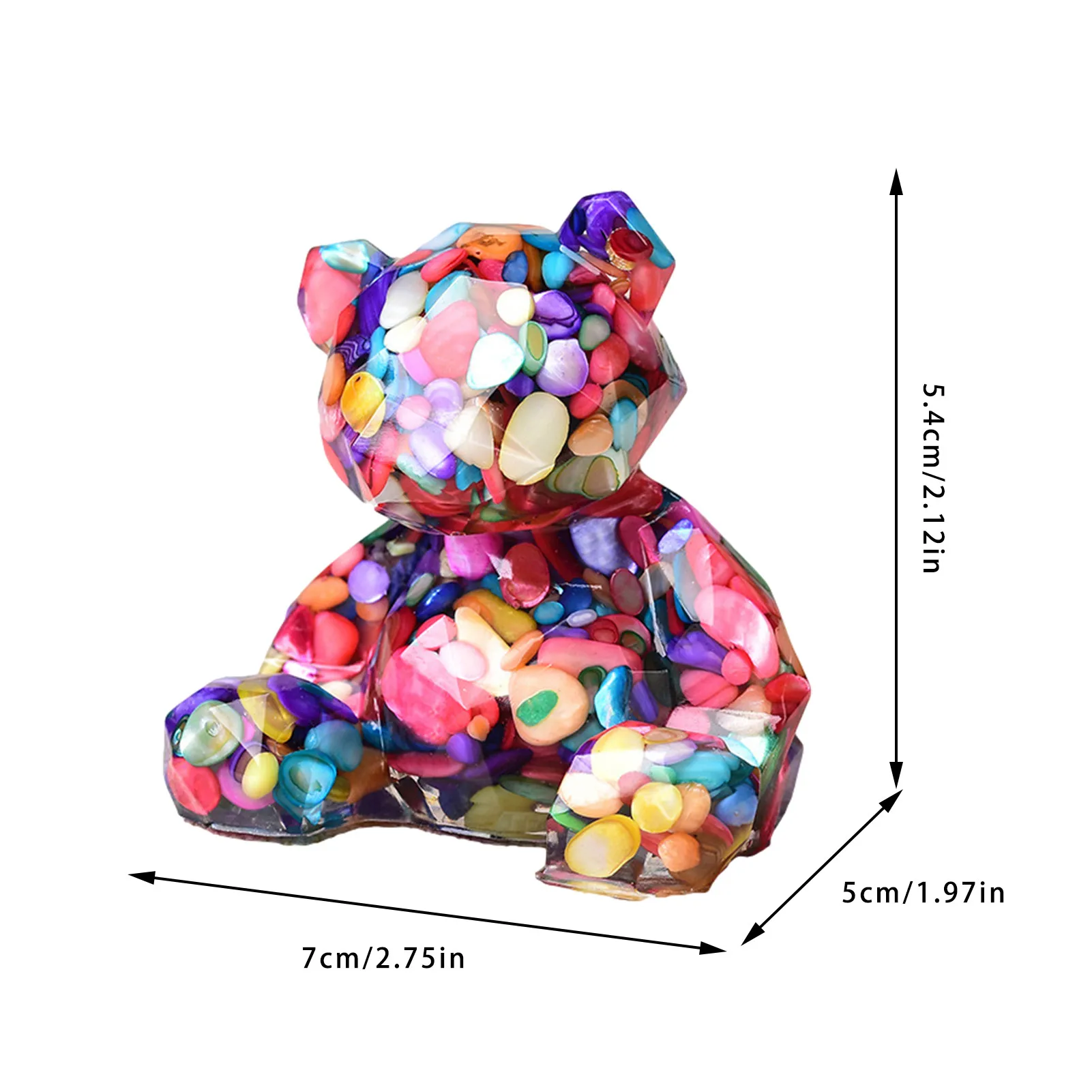 New Bear Crystal Figurine With Gravel Rough Stone Ornament Glass Home Decoration Mini Love Romantic Gifts Valentine's Day Gifts
New Bear Crystal Figurine With Gravel Rough Stone Ornament Glass Home Decoration Mini Love Romantic Gifts Valentine's Day Gifts