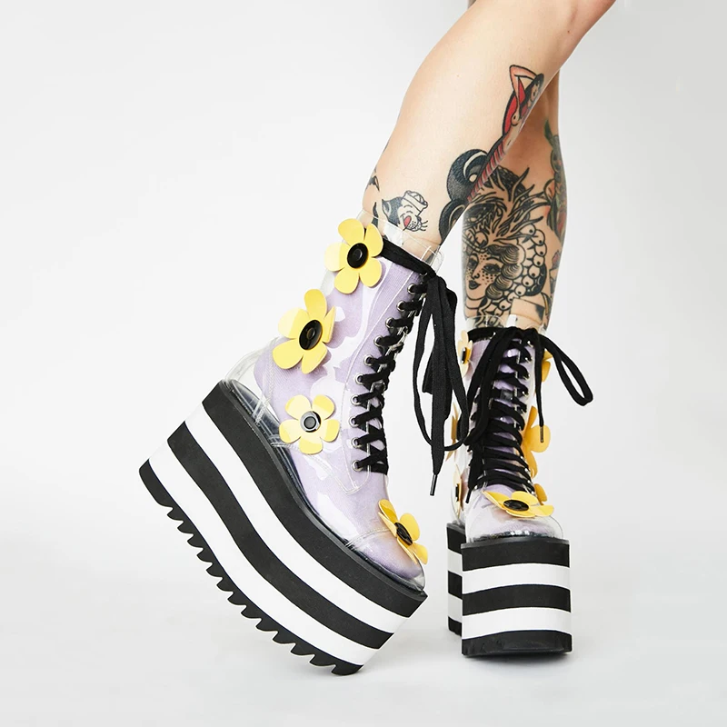 MStacchi Thick Bottom Fashion Lucency Boots Lace Up Appliques Platform Women Shoes Tpu Baotou High-Top Shoes Rome Women Shoes
MStacchi Thick Bottom Fashion Lucency Boots Lace Up Appliques Platform Women Shoes Tpu Baotou High-Top Shoes Rome Women Shoes