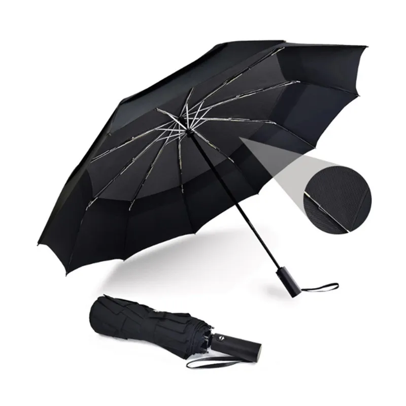 Double Vented Folding Automatic Rain Umbrella Business Men Portable Windproof Travel Umbrella
Double Vented Folding Automatic Rain Umbrella Business Men Portable Windproof Travel Umbrella