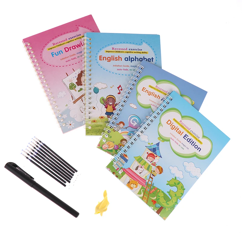 4 Boeken/комплекты Ван Kinderen Magische Boeken, Herbruikbare 3D Kalligrafie тетради, Энгельс Nummer Belettering магия
4 Boeken/комплекты Ван Kinderen Magische Boeken, Herbruikbare 3D Kalligrafie тетради, Энгельс Nummer Belettering магия