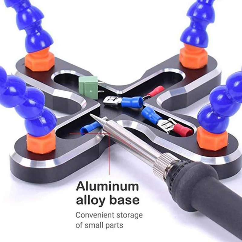 Diy Soldering Third Hand 4Pc Flexible Arms Welding Helping Stand Repair Holder Tool Multifunctional Metal Base Welding Soldering
Diy Soldering Third Hand 4Pc Flexible Arms Welding Helping Stand Repair Holder Tool Multifunctional Metal Base Welding Soldering