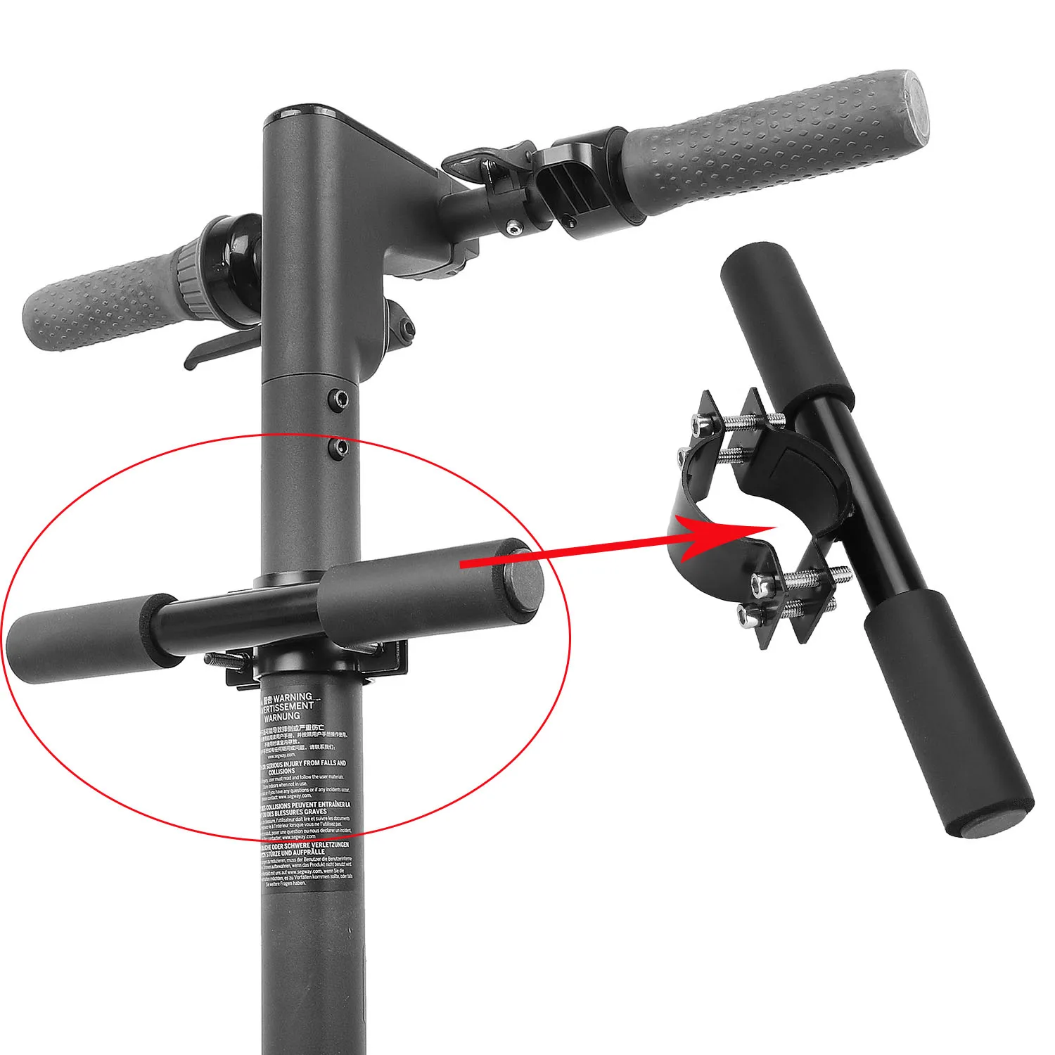Adjustable Children Handlebar Safe Non-Slip Armrest for Ninebot G30 Max ES1/ES2/ES3/ES4/ES5 Electric Scooter Universal Kids Grip
Adjustable Children Handlebar Safe Non-Slip Armrest for Ninebot G30 Max ES1/ES2/ES3/ES4/ES5 Electric Scooter Universal Kids Grip