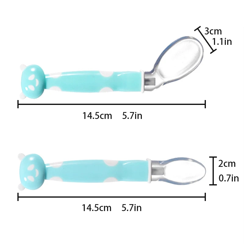 2Pcs+Box Baby Cartoon Animal Feeding Spoon Food Grade Safety Silicone Kids Non-Slip Training Tableware Infant Bending Cutlery
2Pcs+Box Baby Cartoon Animal Feeding Spoon Food Grade Safety Silicone Kids Non-Slip Training Tableware Infant Bending Cutlery