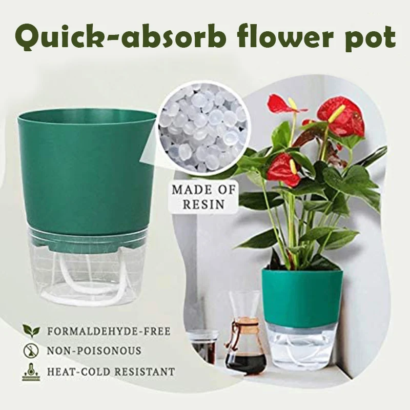 Soilless Flower Pot Plant Stand Potted Plant Holder Fast Water Absorbing Cultivation Pot Resin Self-Absorbent Plant Pot VC
Soilless Flower Pot Plant Stand Potted Plant Holder Fast Water Absorbing Cultivation Pot Resin Self-Absorbent Plant Pot VC