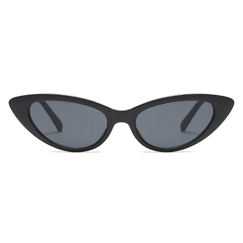Женские очки кошачий глаз Kachawoo модные солнцезащитные в узкой черной и розовой
