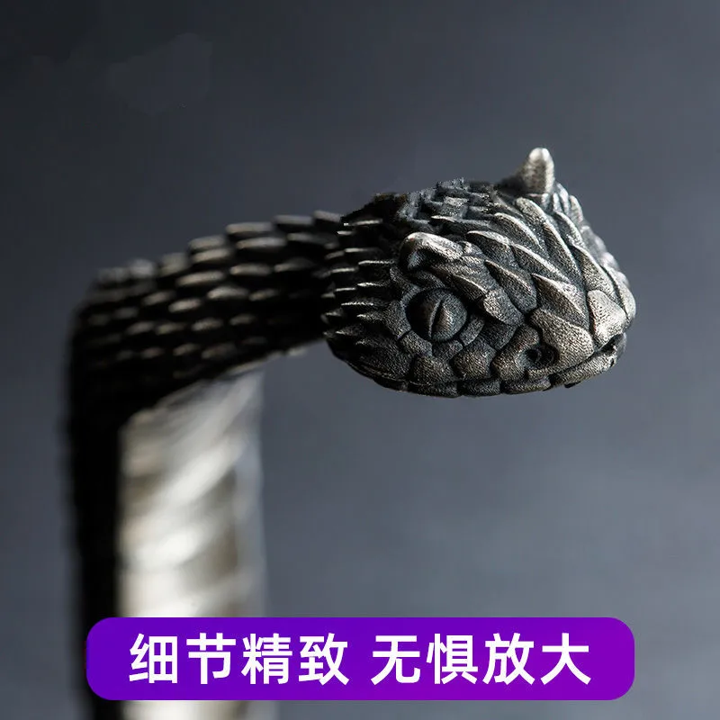 Retro Rattlesnake Bracelet Fashion Men's and Women's Silver Color Opening Bracelet Fashion Men's and Women's Cocktail Jewelry
Retro Rattlesnake Bracelet Fashion Men's and Women's Silver Color Opening Bracelet Fashion Men's and Women's Cocktail Jewelry